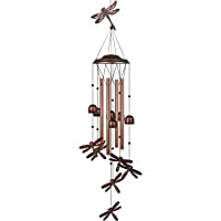 Los mejores  - HANGOU Campanas de viento de libélula- para jardín- decoración interior al aire libre- apto para decoración del hogar…